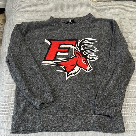 boxercraft Other - Fairfield University Gray Sweater with Red Graphic